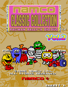 Namco Classic Collection Vol.2 Title Screen